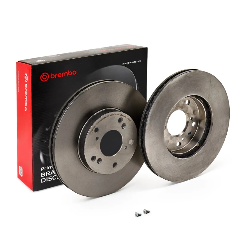 Image of BREMBO 09.7932.11 Brake disc internally vented, Coated, with bolts/screws Brake Disc (82)