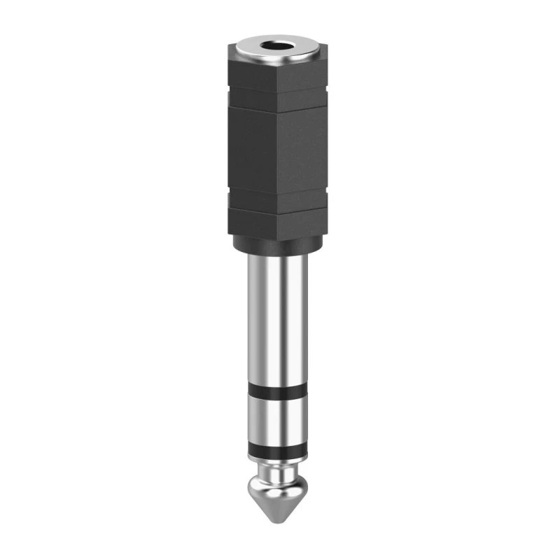 Image of Hama Hama 00205194 cable gender changer 3.5mm 6.3mm Black, Silver 00205194