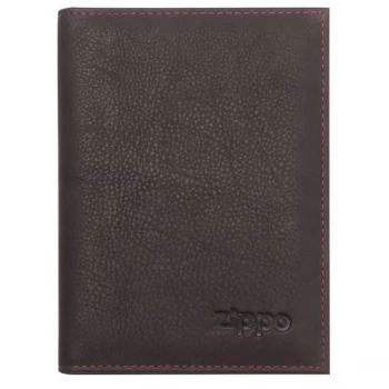 image of Zippo Mocha Leather Credit Card Wallet (10 x 14 x 1cm)