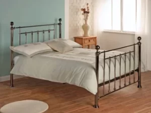 Image of Limelight Libra 5ft King Size Black Chrome Metal Bed Frame
