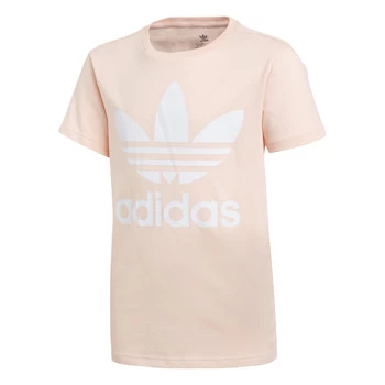 Image of Adidas Originals ChildrenS Trefoil T-Shirt - Pink