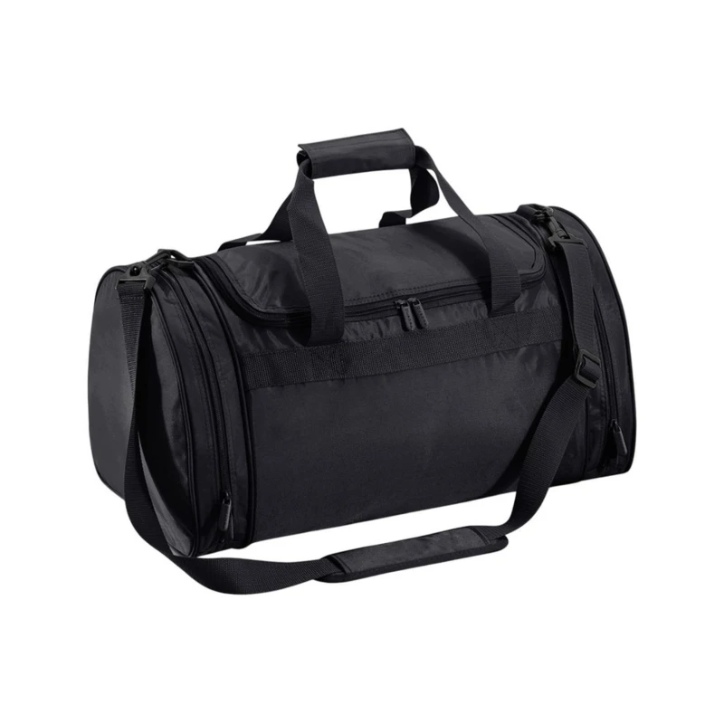 Image of Quadra Mens Plain Sports Holdall in Black Male
