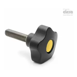 Image of Elesa - Lobe knob-VCT.40-SST-p-M8x20-C3 Grey