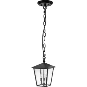 image of Elstead Hinkley Huntersfield Outdoor Pendant Ceiling Light Black, IP44