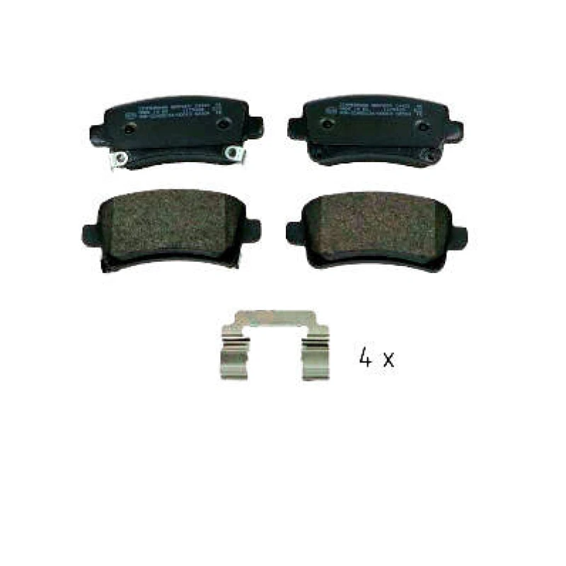 Image of ZIMMERMANN 24421.170.3 Brake pad set Rear Axle, with acoustic wear warning, Photo corresponds to scope of supply Brake Pad Set,disc brake (402)