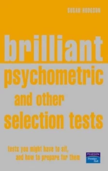 Image of Brilliant Psychometric and Other Selection Tests by Mrs Susan Hodgson Book