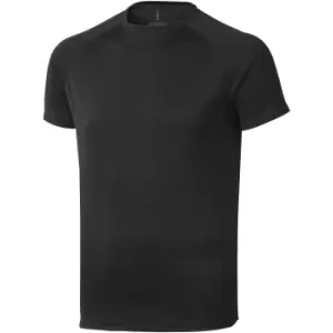 image of Elevate Mens Niagara Short Sleeve T-Shirt (M) (Solid Black)