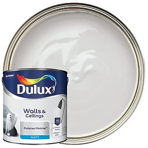 Image of Dulux Polished Pebble Matt Emulsion Paint 2.5L