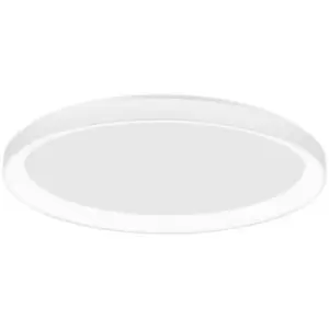 image of Netlighting Merano Aurora 58cm Integrated LED Semi Flush Light Sandy Black Alumi