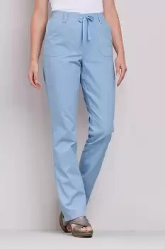 image of Wrinkle Free Pull-On Straight Leg Trousers 27"