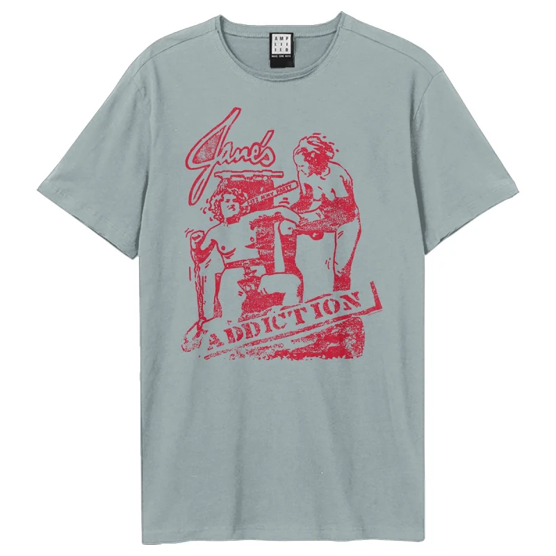 Image of Amplified Amplified Men It's My Party Jane's Addiction T-Shirt in Pale Blue Size: X-Small Pale Blue XS Male 5063703824385