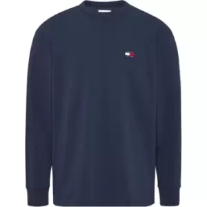 image of Tommy Jeans Tjm Clsc XS Badge L/S Tee - Blue