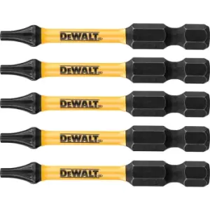 Image of DEWALT FlexTorq Impact Rated Torsion Bits T10 (5 Pk)