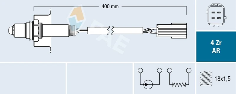 Image of FAE Lambda sensor FAE 75613