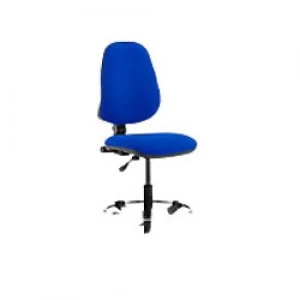 Image of Task Office Chair Eclipse I Lever Blue Fabric With Hi Rise Draughtsman Kit