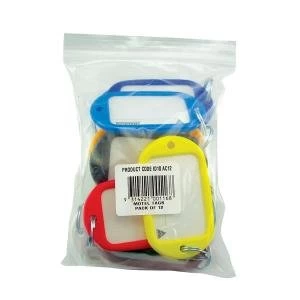 image of Kevron Giant Key Tags Assorted Pack of 12 ID10AC12