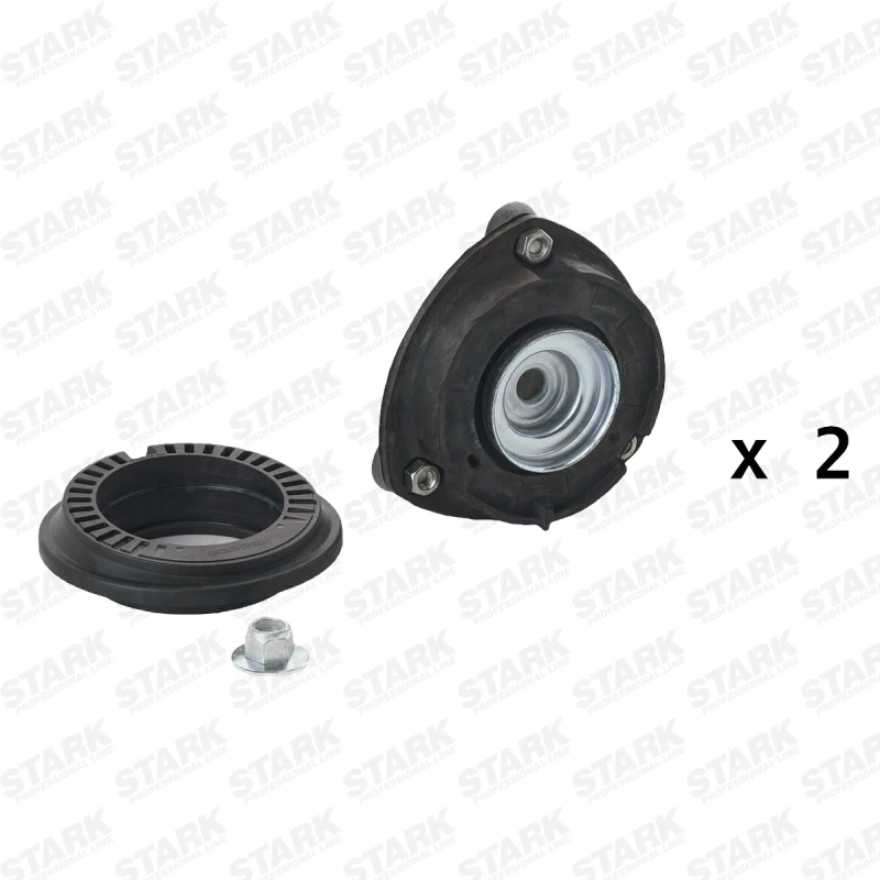Image of STARK SKSS-0670601 Top strut mount Front Axle, with rolling bearing Suspension Strut Support Bearing (1180)