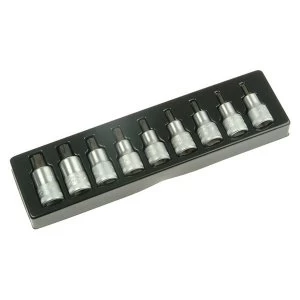 image of Stahlwille TORX Socket Set of 9 1/2in Drive