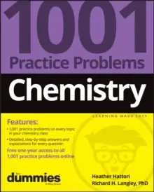 Image of Chemistry: 1001 Practice Problems For Dummies (+ F ree Online Practice)