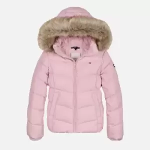 image of Tommy Hilfiger Girls Essential Down Jacket - Pink Shade - 14 Years