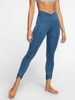 Image of Nike Yoga Wrap Legging - Valerian Blue