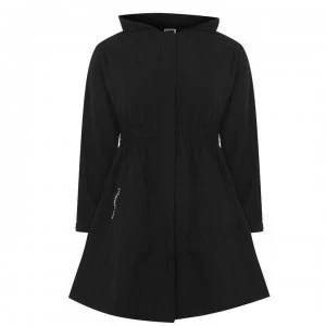 Image of KARL LAGERFELD Long Parka Jacket Junior Girls - Black 09B