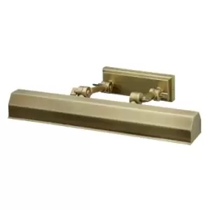 Image of 2Adjustable Joints Directional Picture Light Aged Brass LED E14 40W