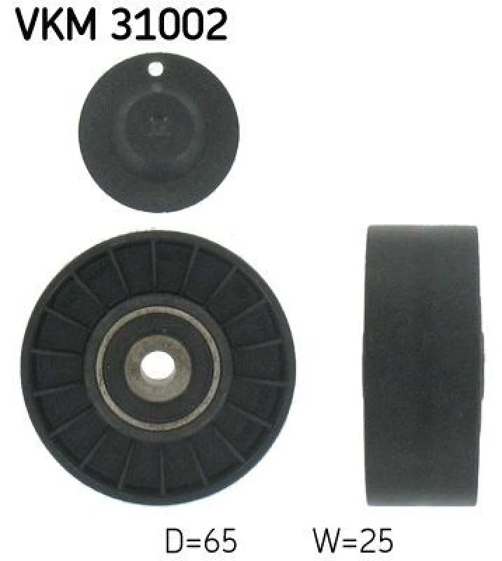 Image of SKF Deflection / guide pulley, V-ribbed belt SKF VKM 31002