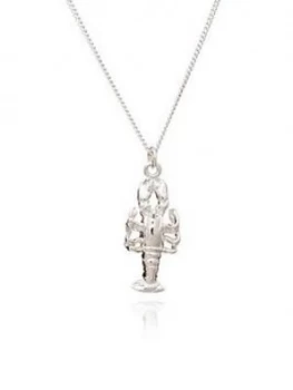 Image of By River By River Sterling Silver You'Re My Lobster Pendant Necklace