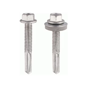 Image of 5.5 x 32mm Hex Head Self drill Heavy Section TEK Screws Qty 100 - Timco