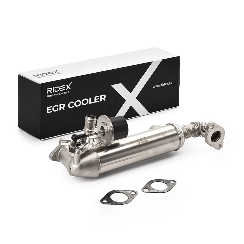 Image of RIDEX 4032C0023 EGR Cooler with gaskets/seals EGR Cooler (4032)