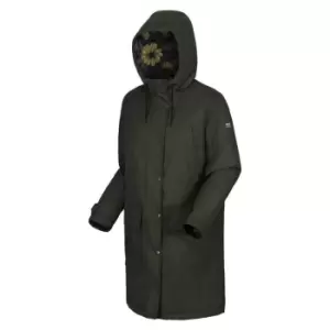 image of Regatta Orla Long Waterproof Padded Parka Jacket - DkKh/WnHeYel