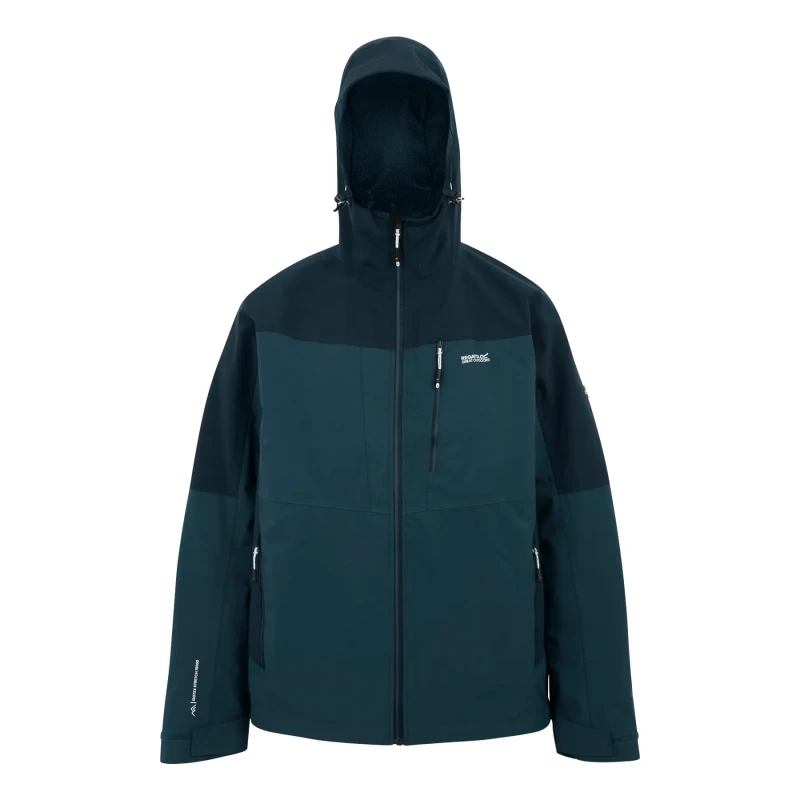 Image of Regatta Regatta Men Wentwood Waterproof 3 in 1 Jacket in Blue Size: 4X-Large Blue 4XL Male 5063516128687