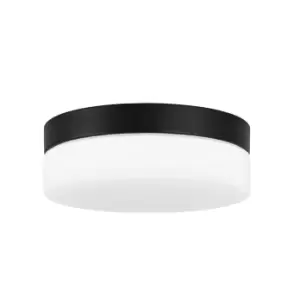 Image of Giro LED Outdoor Flush Black, Opal, 3000-4000K, IP44