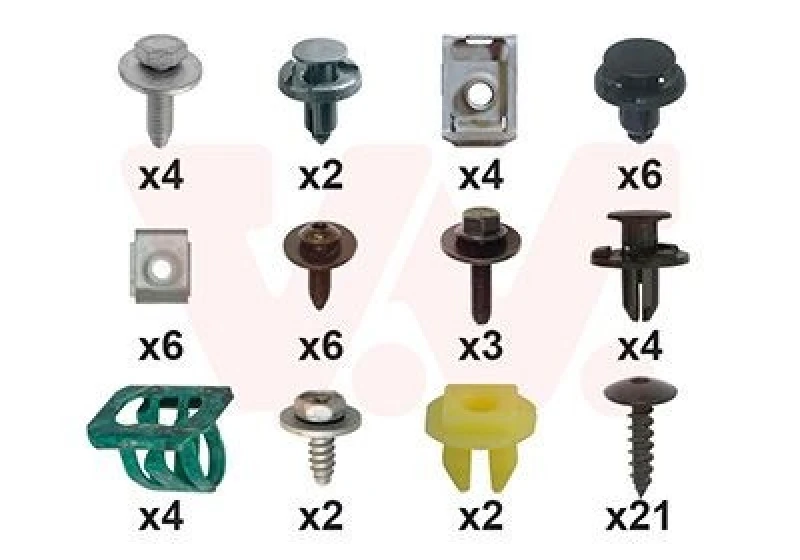 Image of VAN WEZEL Mounting Kit, bumper VAN WEZEL 3336794