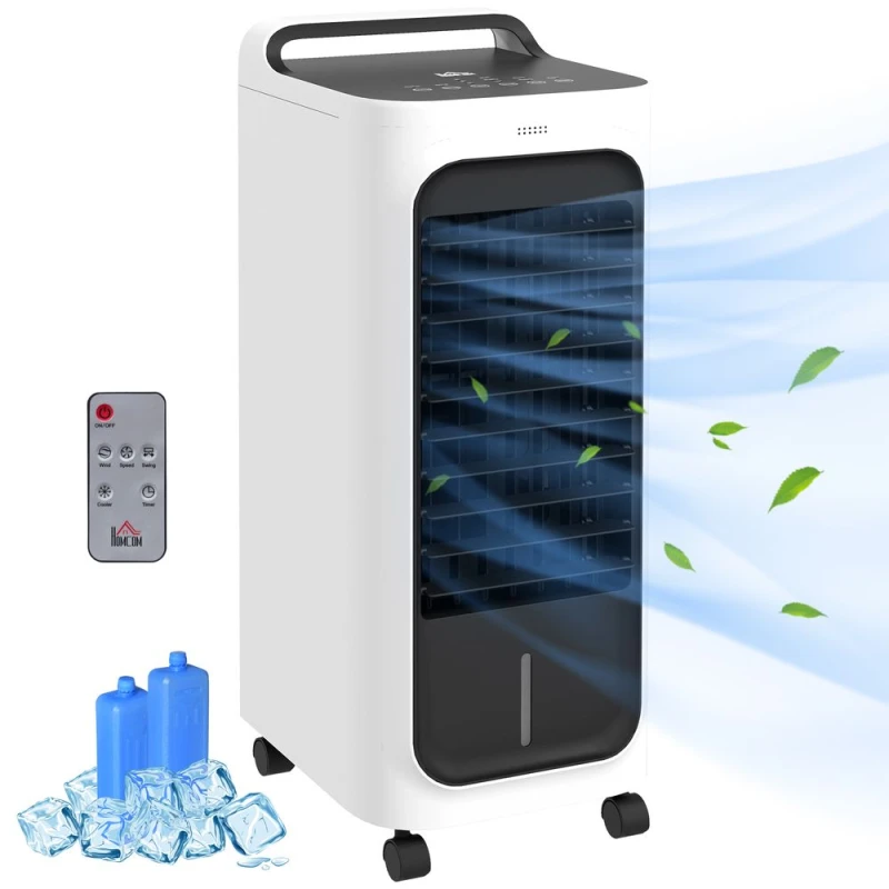 Image of HOMCOM Mobile Air Cooler for Home Office - Homcom 5056725513252
