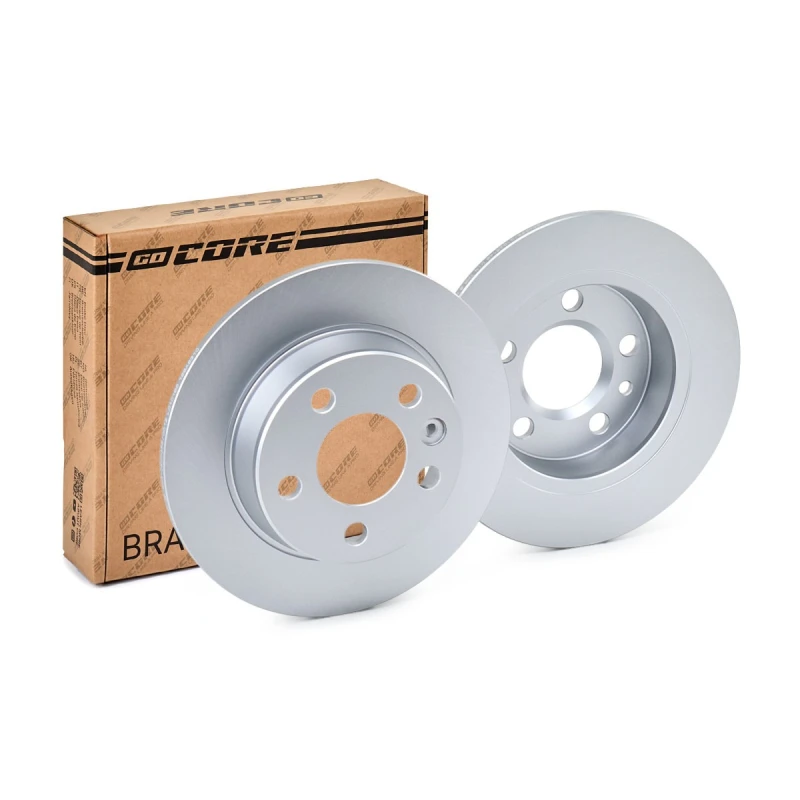 Image of goCORE GCH20024 Brake disc Rear Axle, Solid, Cast Iron, Coated, without bolts/screws Cast Iron Brake Disc (82)
