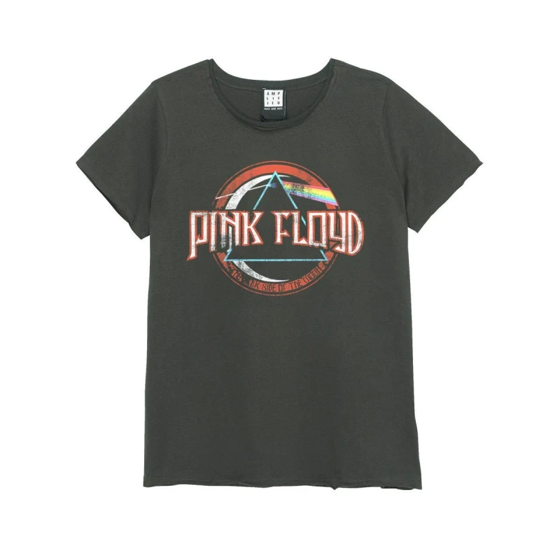 Image of Amplified Amplified Men On The Run Pink Floyd T-Shirt in Charcoal Size: Small Charcoal S Male 5063238032880
