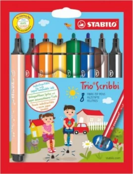 Image of Stabilo Scribbi Chunky Felt Pens PK8