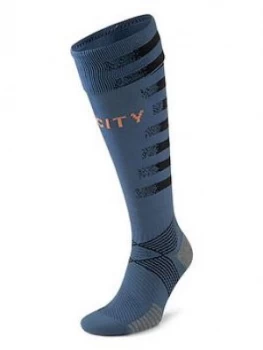 Puma Youth Manchester City Away Sock, Black, Size 12-2