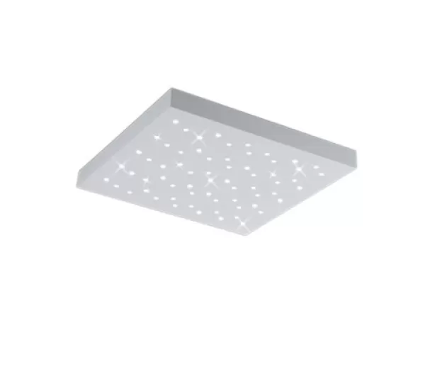 Image of Titus Modern 22W LED Semi Flush Light White Matt 3000-6000K Remote control