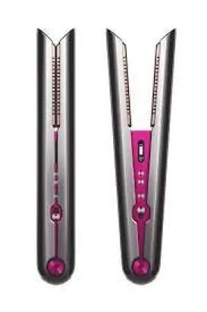 image of Dyson Corrale Hair Straightener - Black Nickel / Fuchsia