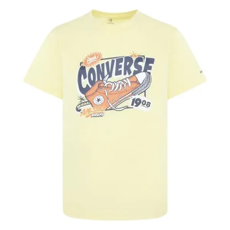 Image of Converse Kid's T-Shirt Converse Sun Fresh Sneaker Gfx Multicolore Male 13/15 ans