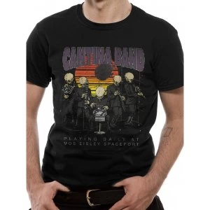 image of Star Wars - Cantina At Spaceport Mens Small T-Shirt - Black