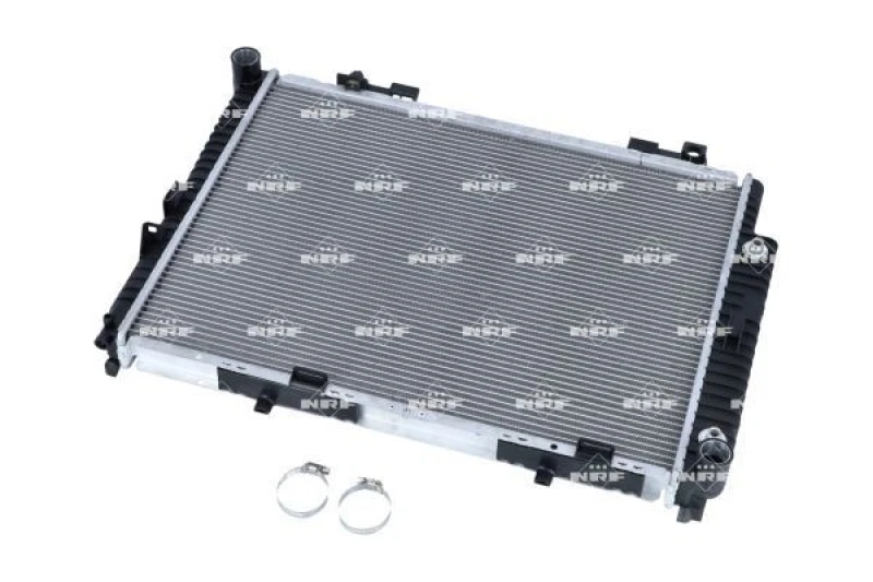 Image of NRF 53945 Engine radiator EASY FIT Brazed cooling fins, Aluminium, with mounting parts Aluminium Radiator,engine cooling (470)