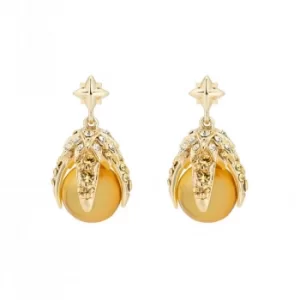 Image of Eagle Crystal Ball Drop Earrings