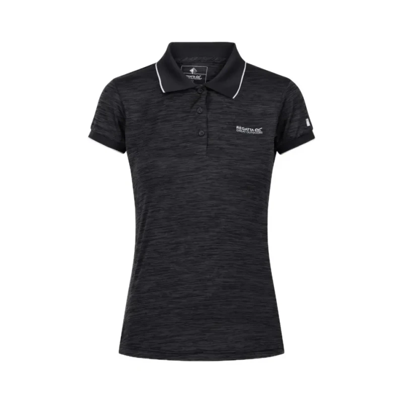 Image of Womens polo shirt Regatta Remex II Active Noir Female 38