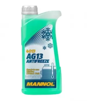 Image of MANNOL Antifreeze MN4013-1 VW,AUDI,MERCEDES-BENZ,TOURAN (1T1, 1T2),Passat Variant (3C5),Golf VII Schragheck (5G1, BQ1, BE1, BE2)