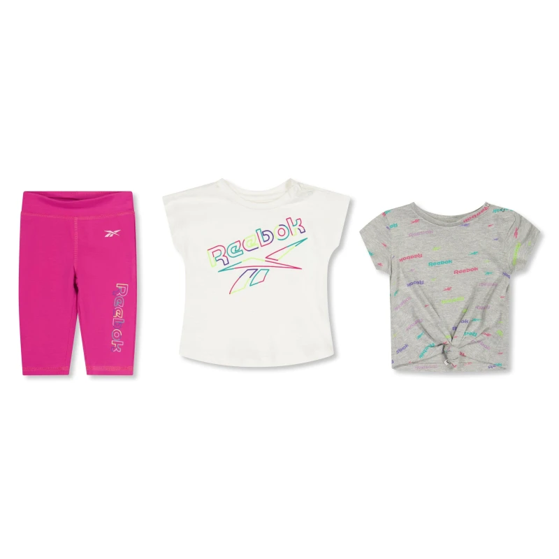 Image of Reebok Kids Top and Legging Set Fuchsia Purple female 9-12 Mnth
