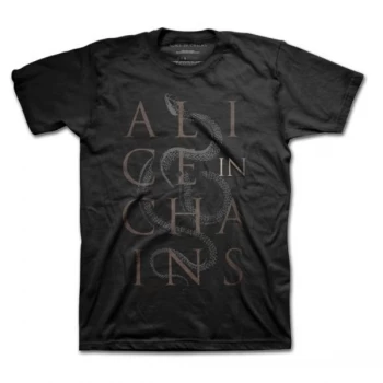 image of Alice In Chains - Snakes Unisex Large T-Shirt - Black